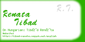 renata tibad business card